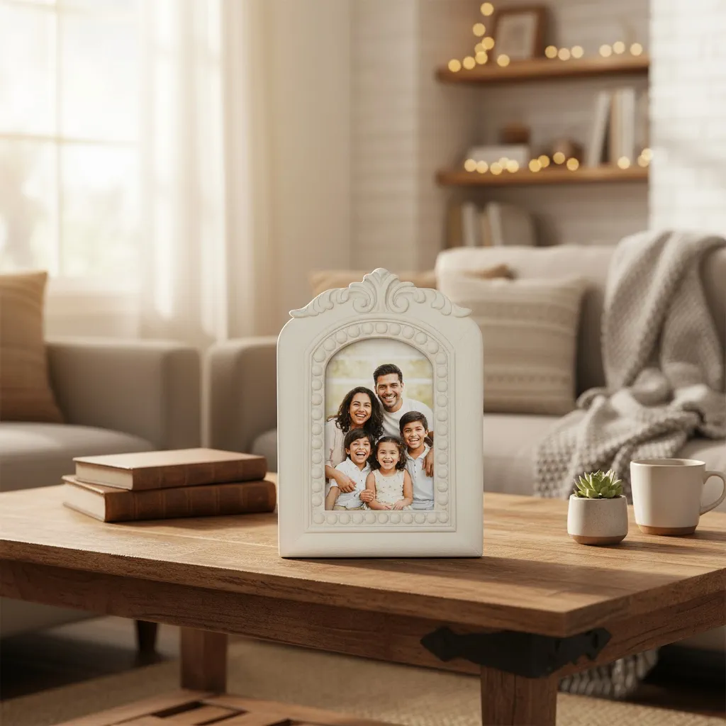 I WOOD HANDICRAFTS Classic Ornate Photo Frame for Timeless Memories